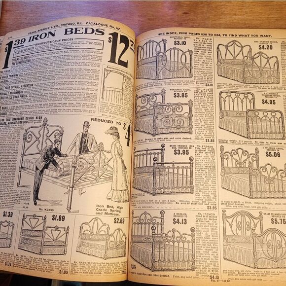 VINTAGE Sears Roebuck Co 1908 reprint catalog book The Great Price Maker 1969 - Picture 8 of 10